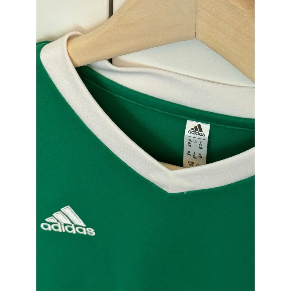 Adidas Kid’s Green and White Jersey, (Size Large), Athletic-wear/Active-wear - Picture 10 of 12
